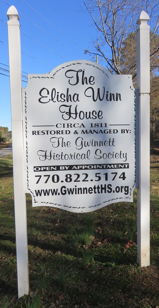 Elisha Winn House Sign (Dacula, Built in 1812, th… Flickr
