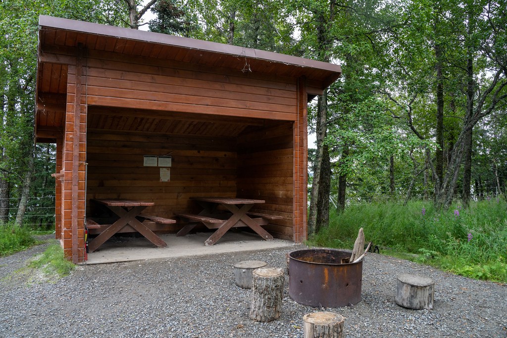 One of three cooking shelters at the Brooks Camp Campgroun… Flickr