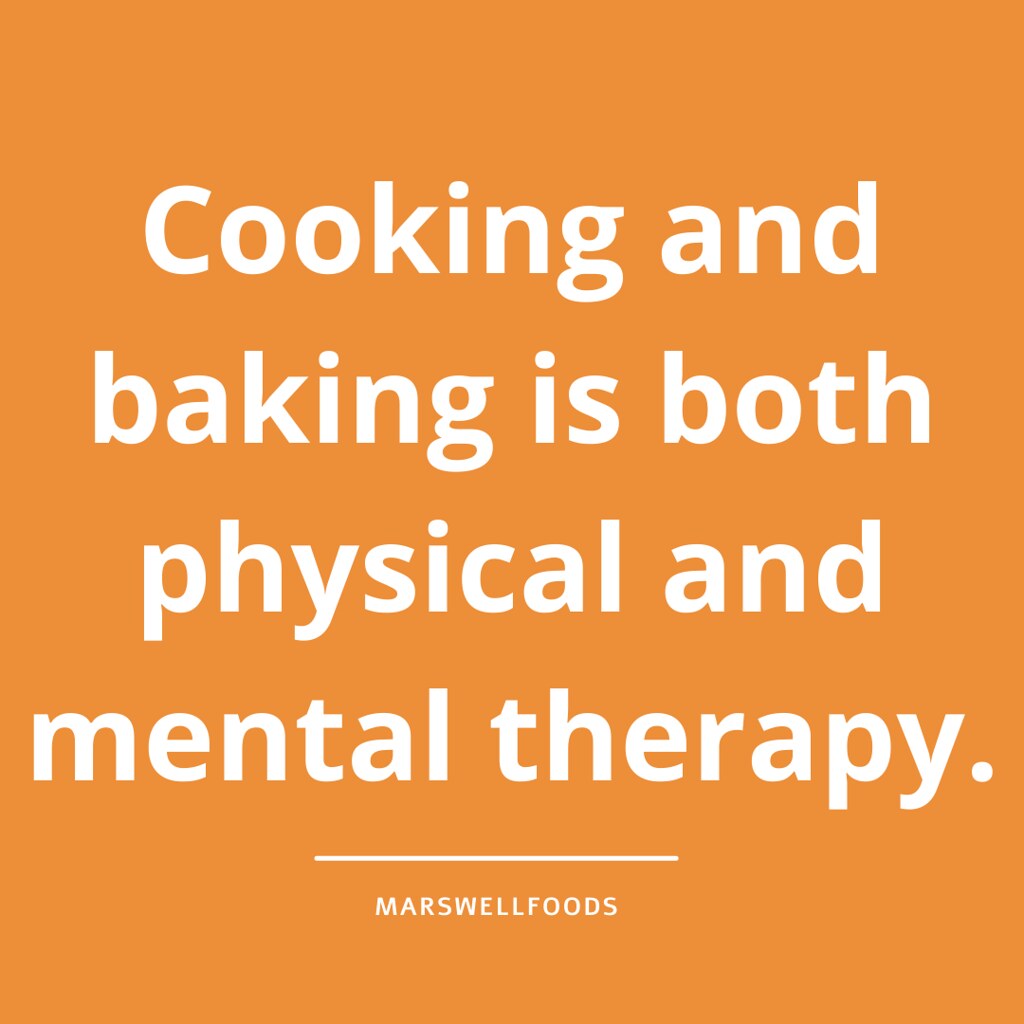 Cooking and baking is both physical and mental therapy. Flickr