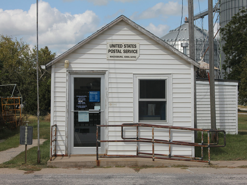 Post Office Macksburg, IA Macksburg was platted in 1873 … Flickr