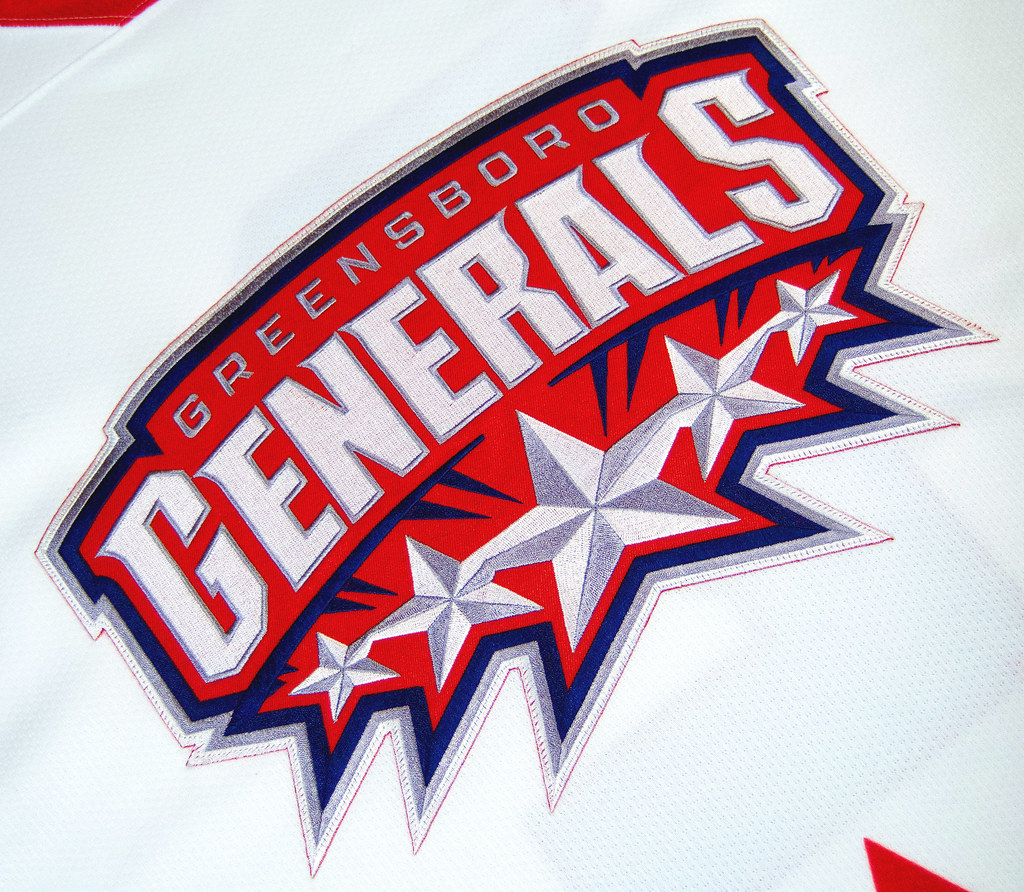 Greensboro Generals jersey ECHL, crest (1999/002003/04) Flickr