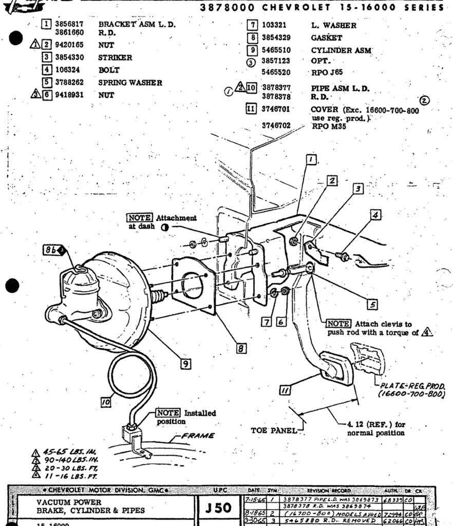 Power brake pedal adjustment? Chevy Message Forum Restoration and
