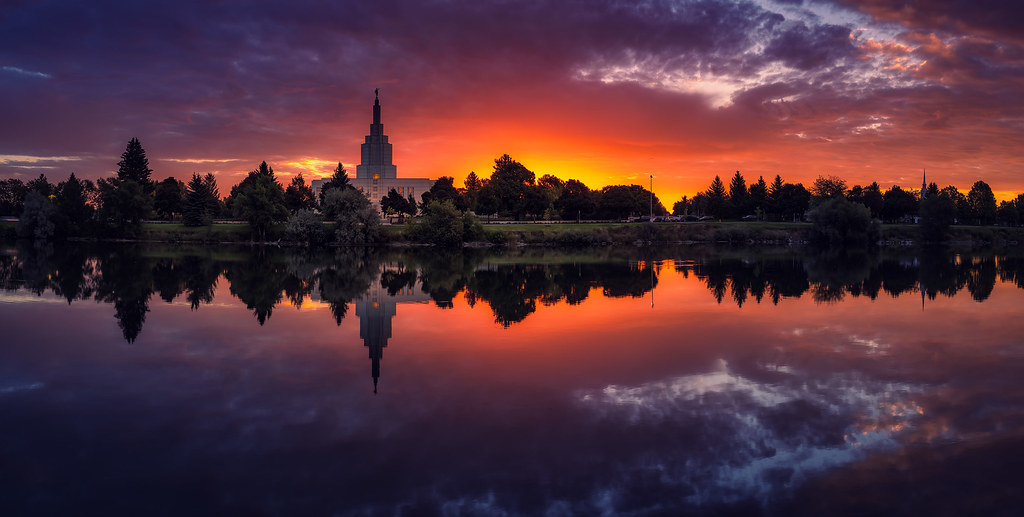 Sunrise, Idaho Falls Across from the LDS Idaho Falls Templ… Flickr