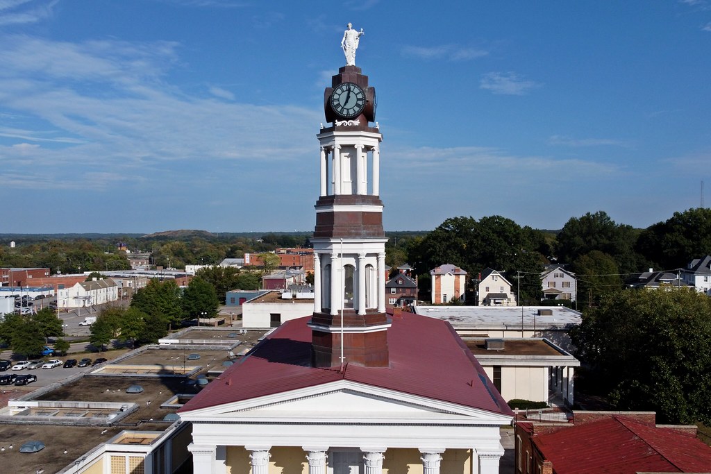 Petersburg Courthouse [02] Aerial view of the clock tower … Flickr