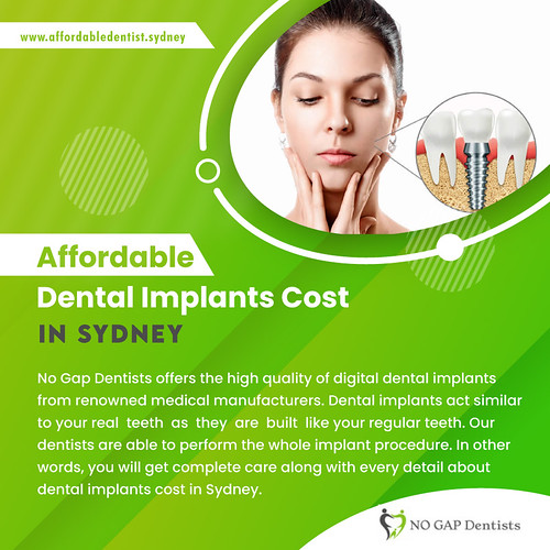 Affordable Dental Implants Cost in Sydney No Gap Dentists … Flickr