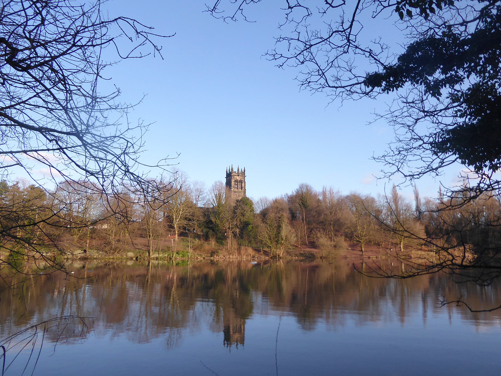 Lymm A view of St Mary's Church, with Middle Dam in the fo… Flickr