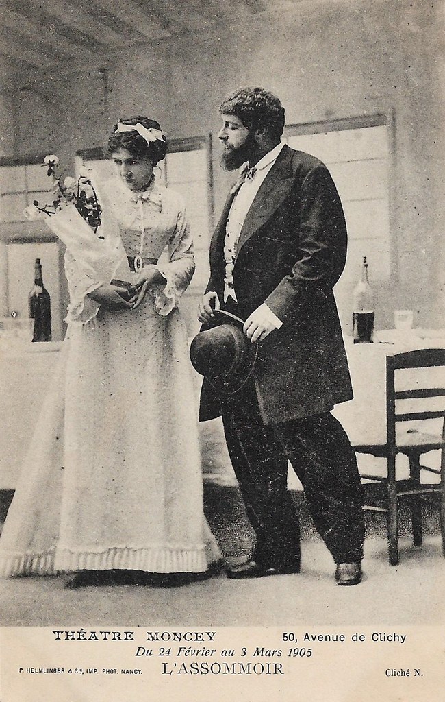 Hélène Petit and M. Angelo in L'assommoir (1879) French po… Flickr