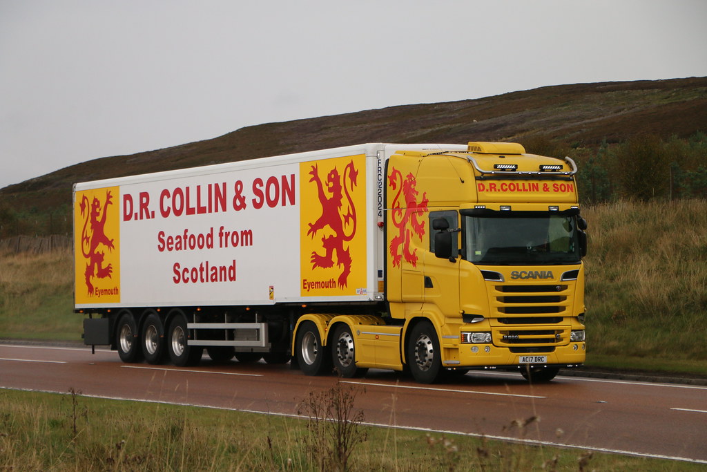 D.R.Collin & Son Scania R580 Topline AC 17 DRC. A9. mervyn walker