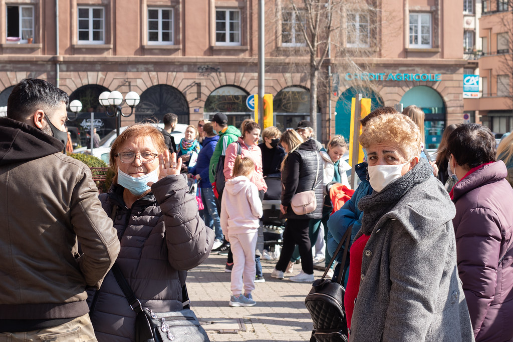 Accueil réfugiés Ukrainiens Evan Lemoine Rue89 Strasbourg Flickr