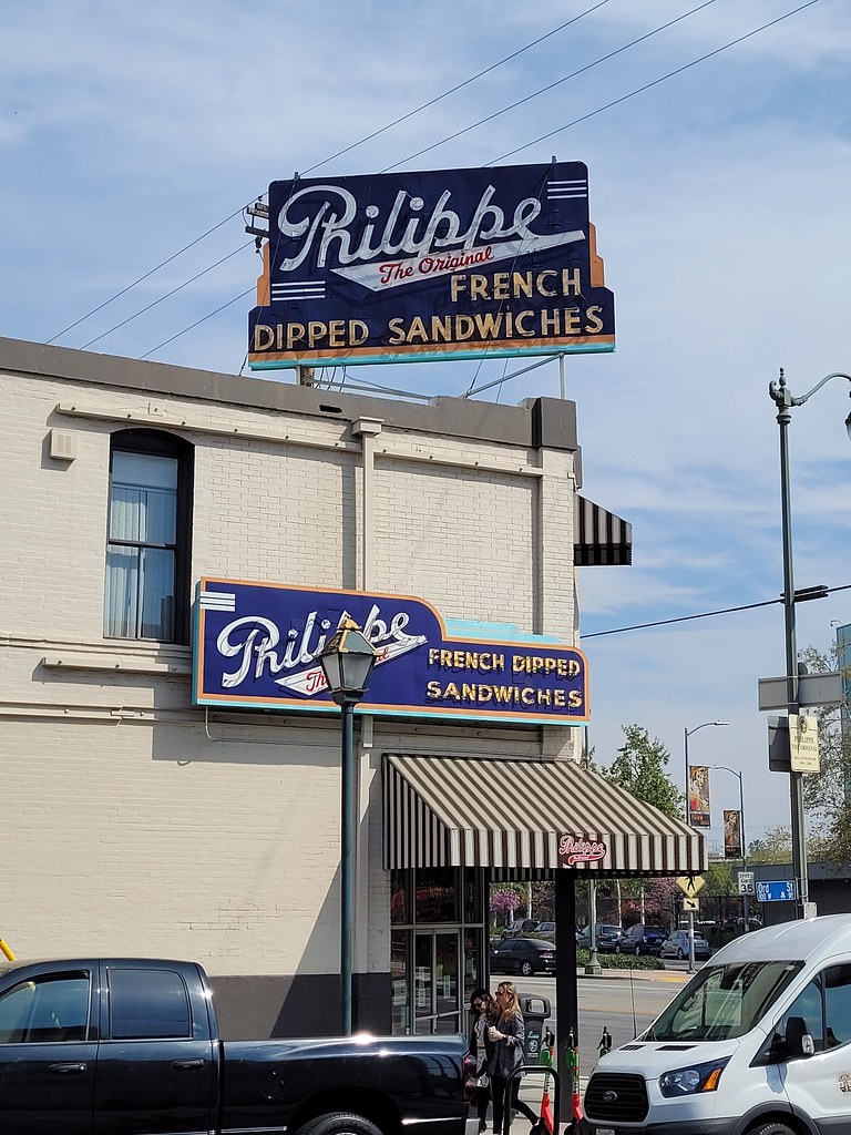 Los Angeles, CA Philippe's The Original French Dip Sandwich a photo