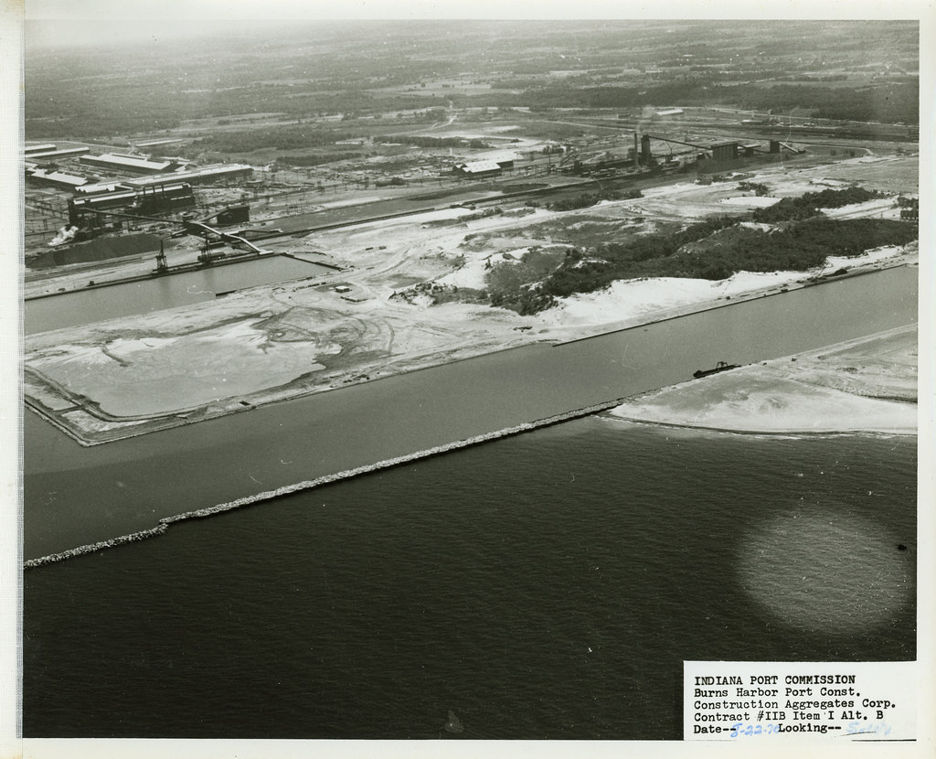 Port of IndianaBurns Harbor Construction, August 22, 1970… Flickr