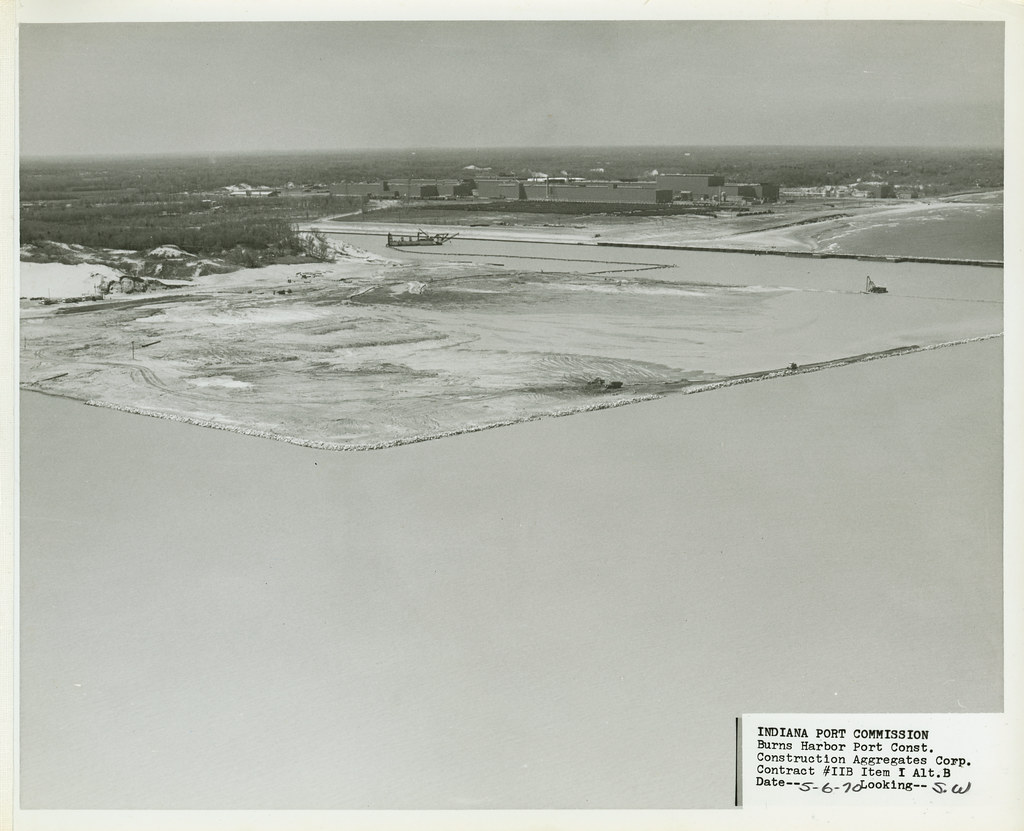 Port of IndianaBurns Harbor Construction, May 6, 1970 B… Flickr