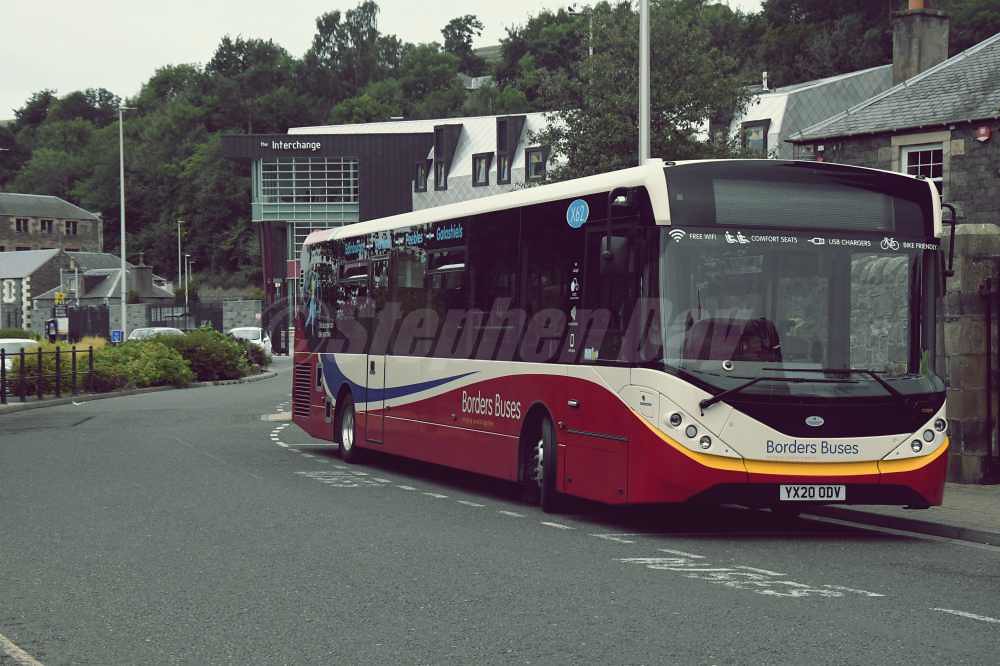 12009 Border Buses YX20ODV ADL Enviro 200 MMC. Stirling Street Galashiels 4.9.21 a photo on