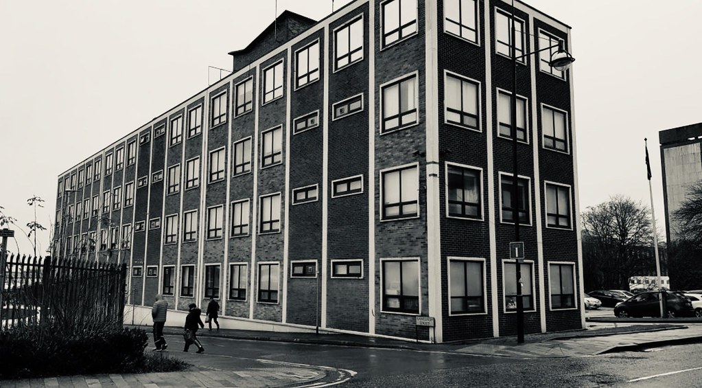 Grey Day Modernism Former Hanley Police Station Bethesda… Flickr
