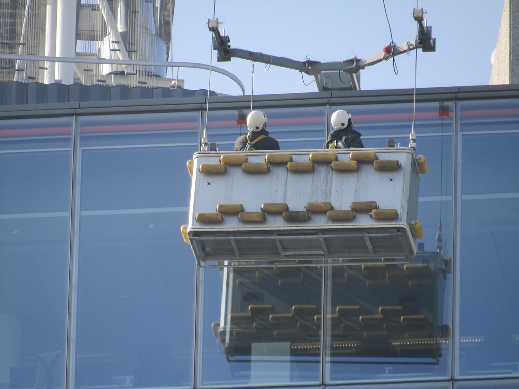 Shard window cleaners Peter Bester Flickr