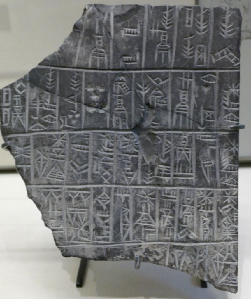 Inscription votive funéraire, vers 2500 avant JC, Tello, r… Flickr