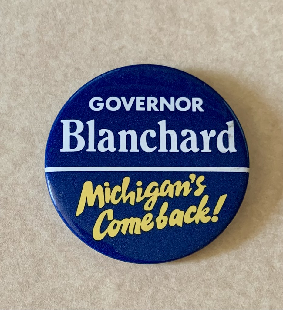 James Blanchard for Governor Campaign Button Michigan Flickr