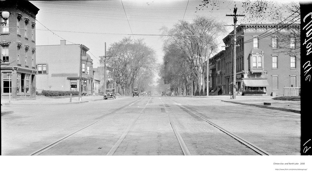 Clinton ave and North Lake 1930 Hunting Pharmacy AlbanyGroup Archive Flickr