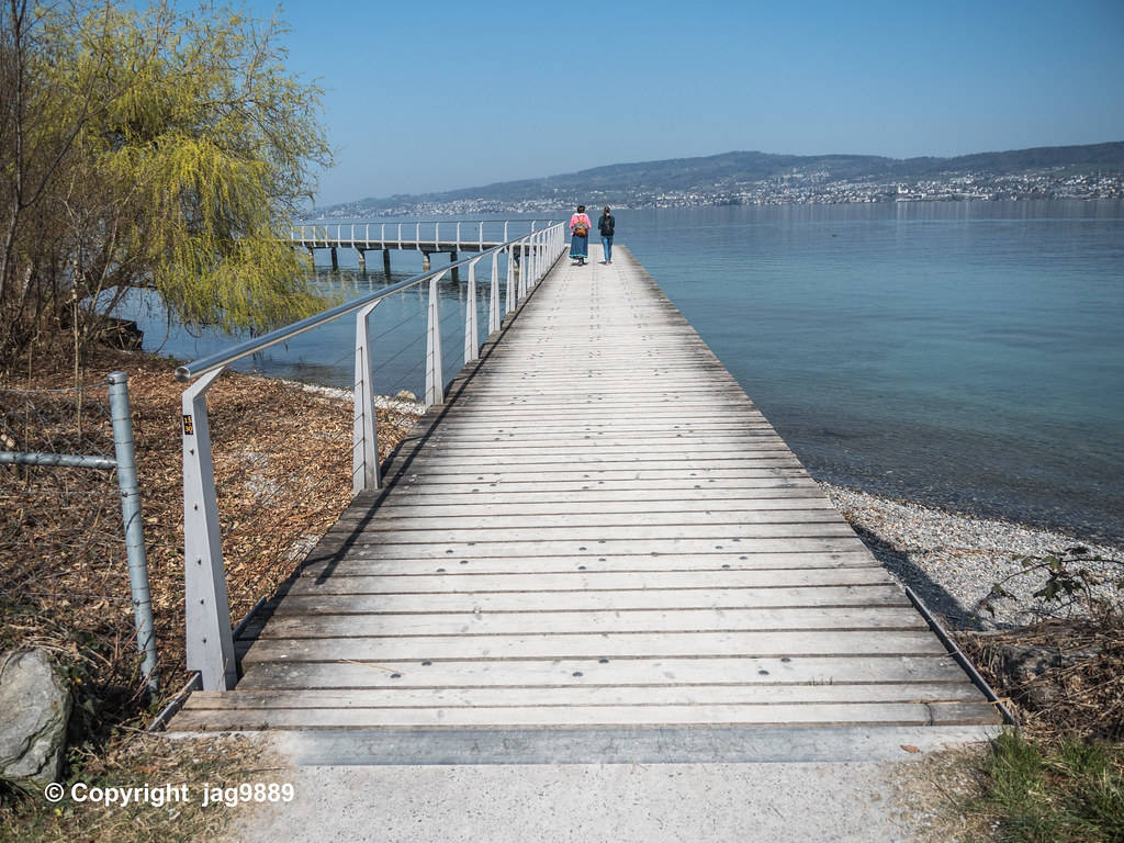 Pedestrian Bridge on Lake Zurich, Richterswil, Canton of Z… Flickr