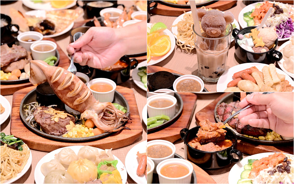 牛室炙燒牛排│台中吃到飽：四月兒童只要150元現烤披薩吃到飽！新品超厚日式漢堡排雙主餐推薦