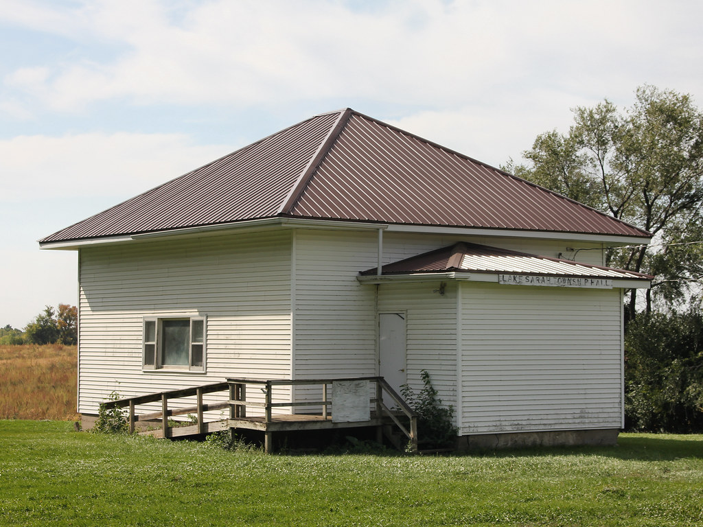 Lake Sarah Township Hall rural Currie, MN Tom McLaughlin Flickr