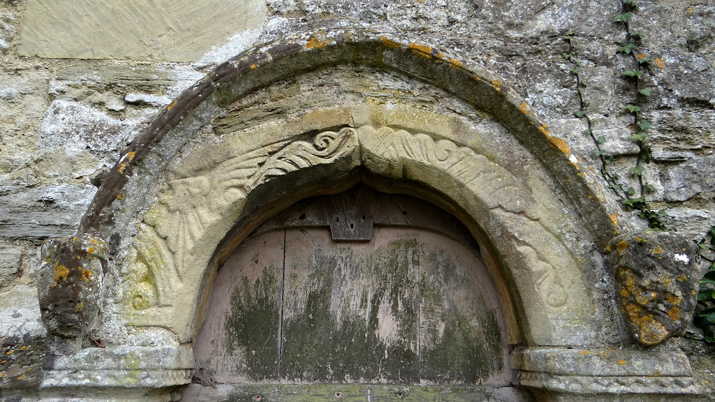 Adstock, Buckinghamshire North doorway, C12 detail Flickr