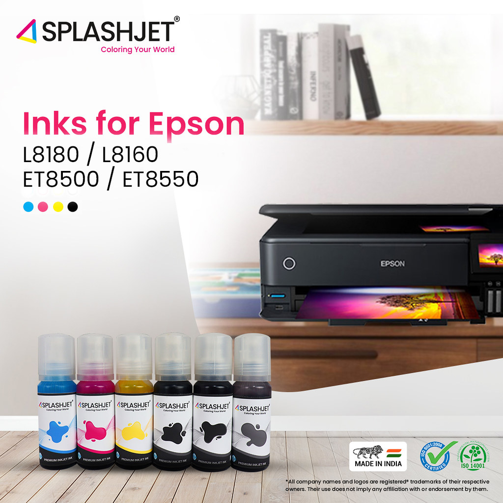 Ink for Epson L8180 and L8160 Splashjet offers Premium dye… Flickr