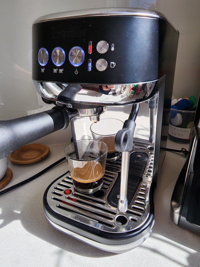 Double shot of espresso from the Breville Bambino coffee m… Flickr