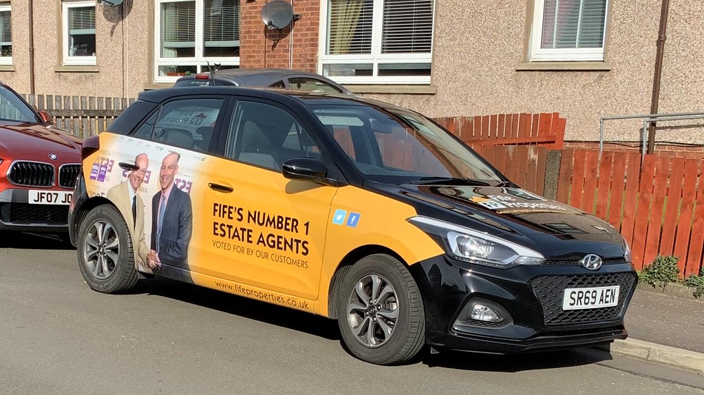 Estate Agents Car. Leven. Fife. Scotland. Terry Gilley Flickr
