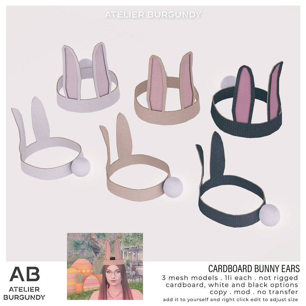 Atelier Burgundy . Cardboard Bunny Ears Soon maps.second… Flickr