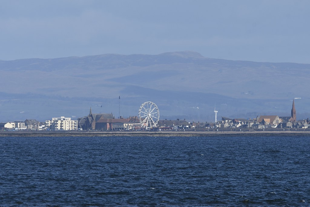 Troon .. big wheel Taken from Ayr pier stephen bulloch Flickr