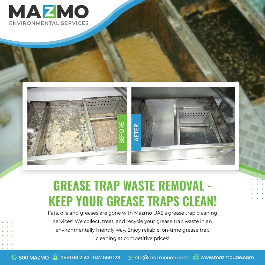 Grease Trap Cleaning Company in Dubai Mazmo UAE Grease… Flickr