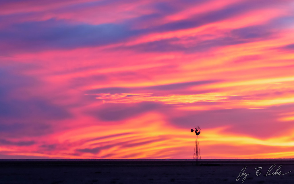 West Texas Sunset In what can only be described as the mos… Flickr