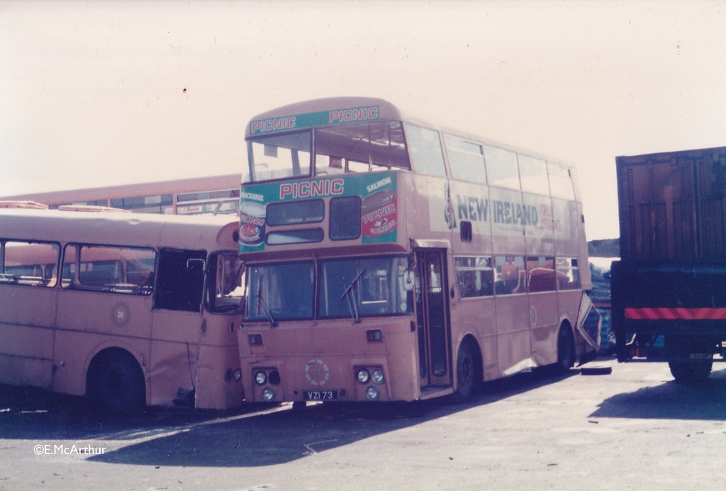 D73. D73 withdrawn in Galway garage. 27/04/85. Dublin Bus