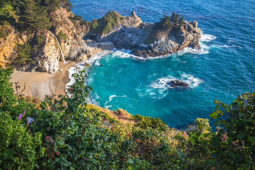 McWay Falls Julia Pfeiffer Burns State Beach Big Sur California Coast