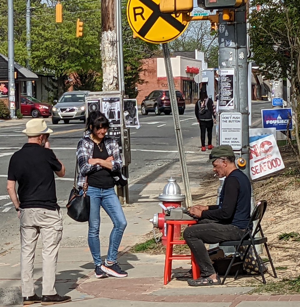 Carrboro street corner poet todd.vision Flickr