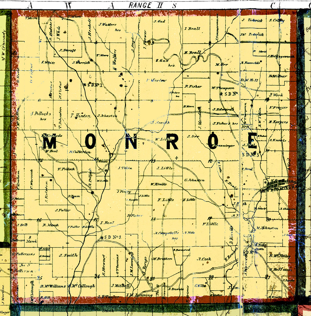 Monroe Township 1855, Guernsey County, Ohio Guernsey County History Museum Flickr