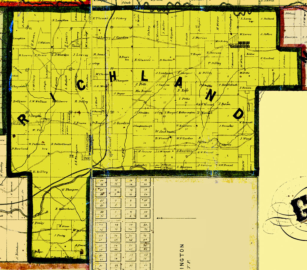 Richland Township 1855, Guernsey County, Ohio Guernsey County History Museum Flickr