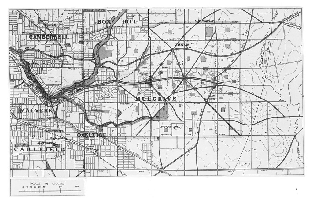 Road map Malvern to Mulgrave with proposed roads, undated … Flickr