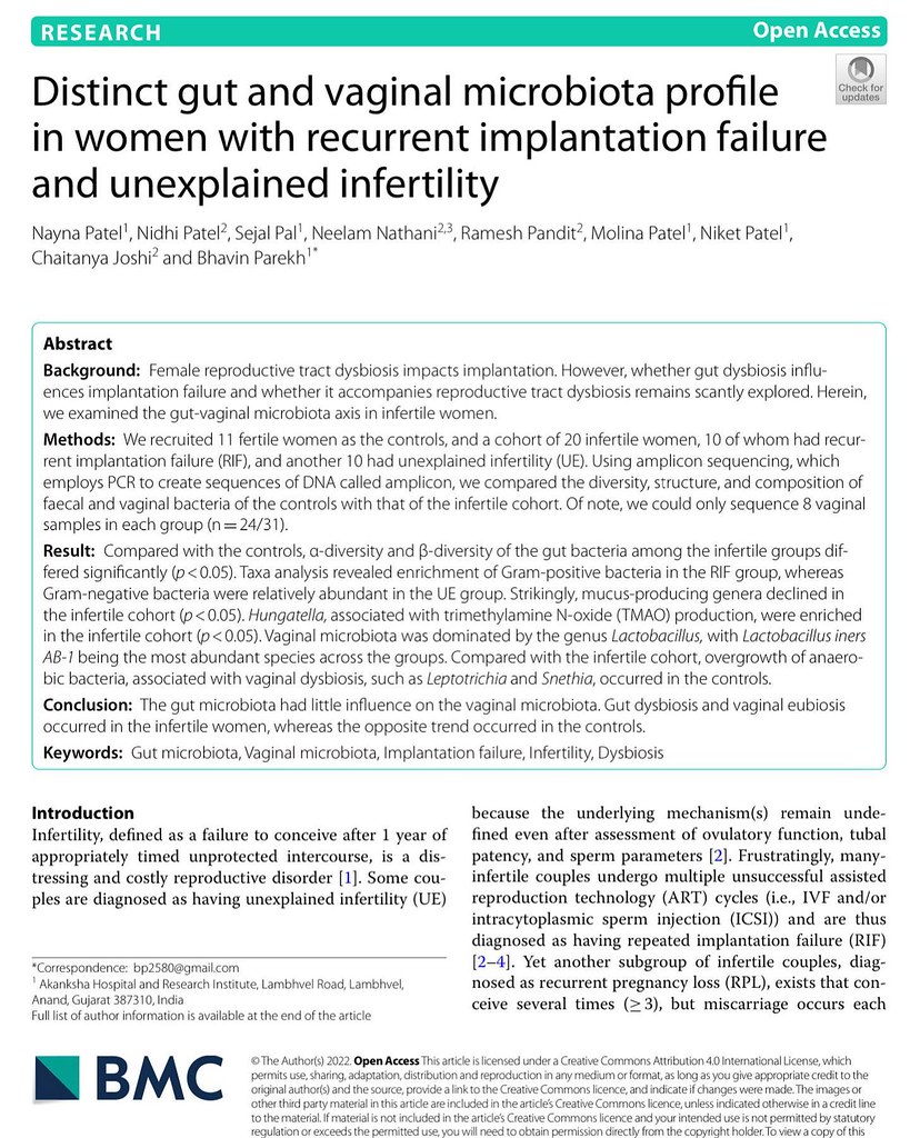 Our Study published in BMC Women’s Health. The aim was to … Flickr