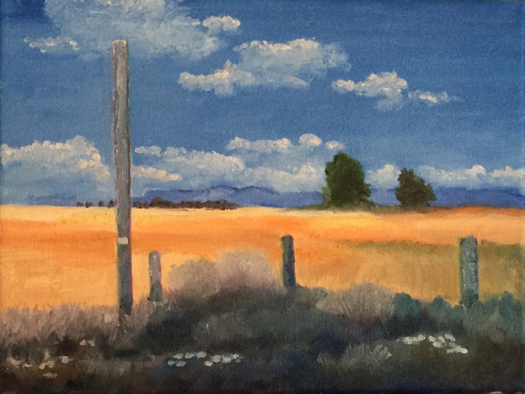 Tygh Valley Original Acrylic 9 x12 canvas david porter Flickr