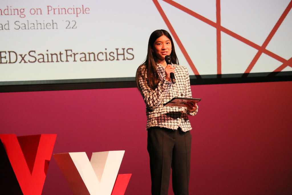 Hosts TEDxSaintFrancisHS 2022 Minidirector Claire Luo (… Flickr