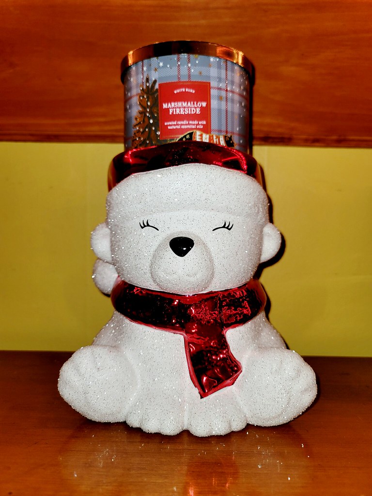 Santa Polar Bear Candle Holder Bath & Body Works Item Flickr