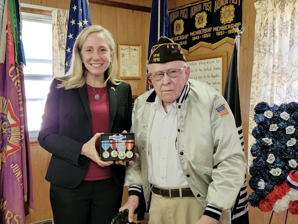Spanberger's Office Secures Medals for Virginia Veteran, Spanberger