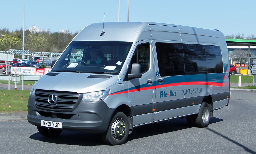 WR21 YGP (51122) MercedesBenz Sprinter FifeBus (Fife… Flickr