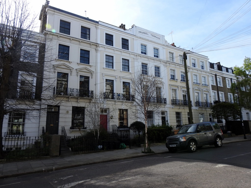 Arundel Terrace Ellington Street, London. Built 1850. Reading Tom