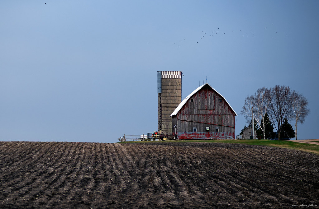 April Farm Scene Sibley County, Minnesota Adam Johnson Flickr