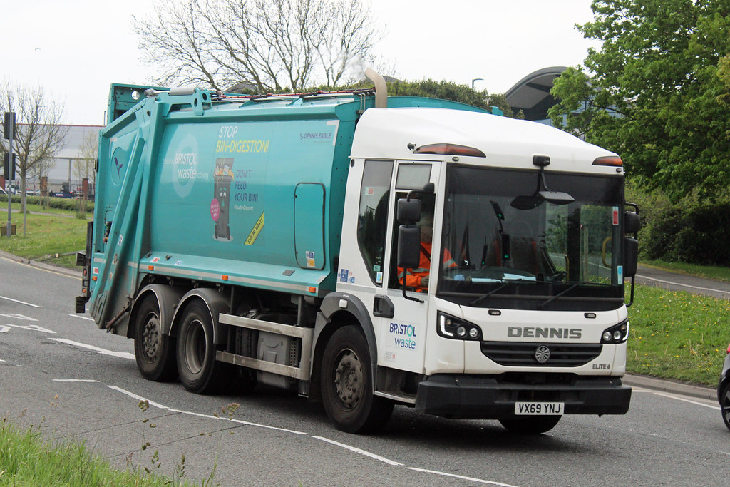 Bristol Waste VX69 YNJ, Dennis Elite in Avonmouth Dennis E… Flickr