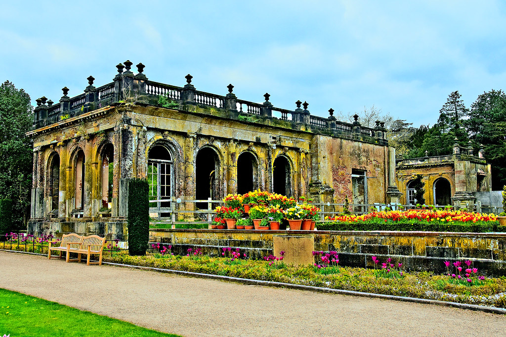 Trentham Hall ruins Trentham Gardens near Stoke on Trent, … Flickr