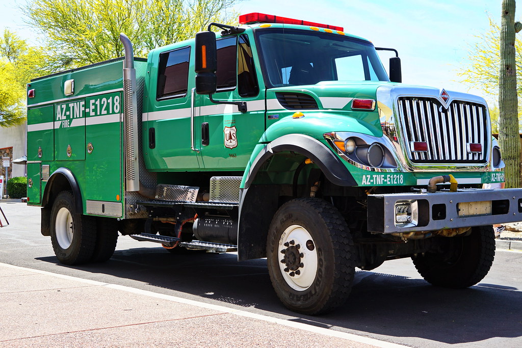 Tonto National Forest Fire Truck Earth Day Festivities in Carefree
